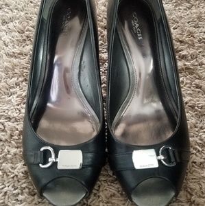 Coach Wedge Peep-toe Shoes